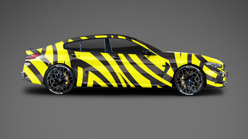 BMW M8 - Tribal Yellow Design