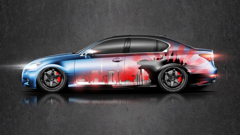 Lexus GS - Godzilla Almaty City Design