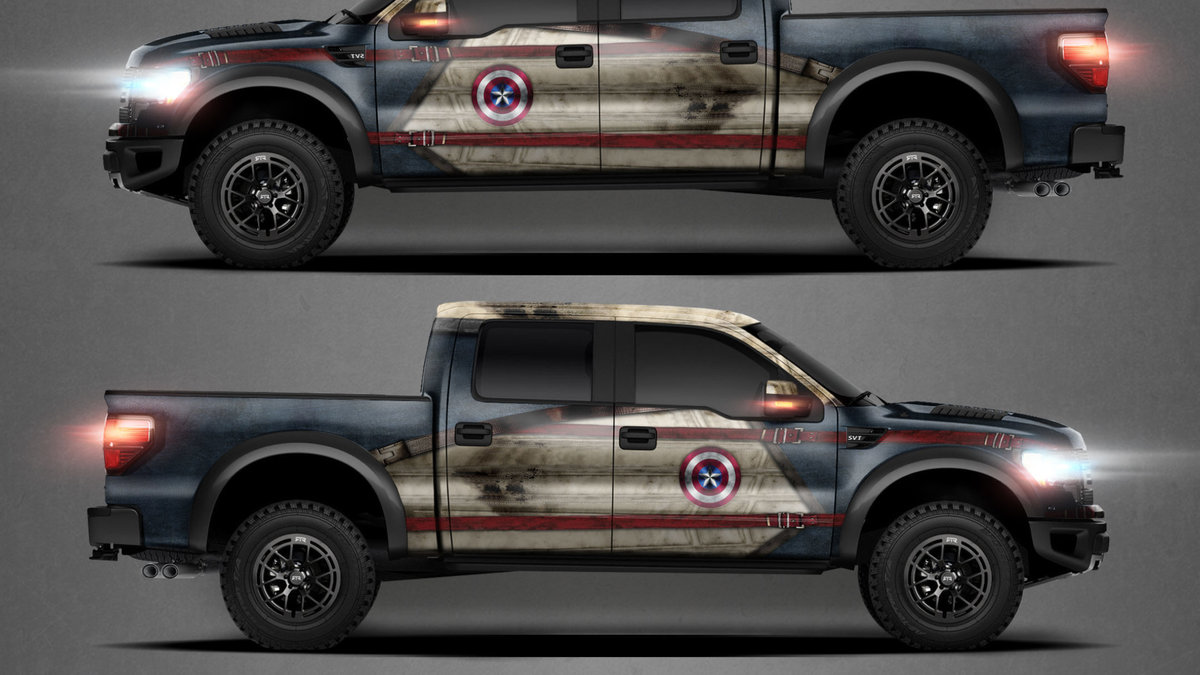 Ford F-150 Raptor - Captain America Design - img 1