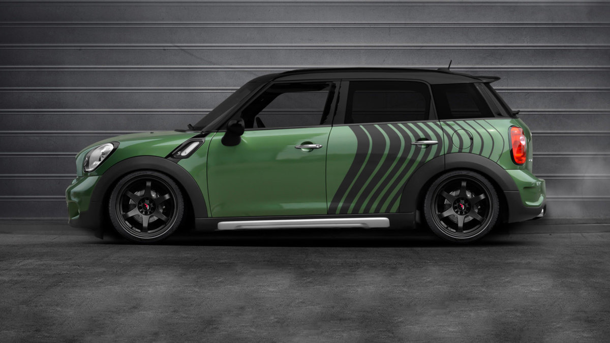 Mini Countryman - Black Line Design - cover