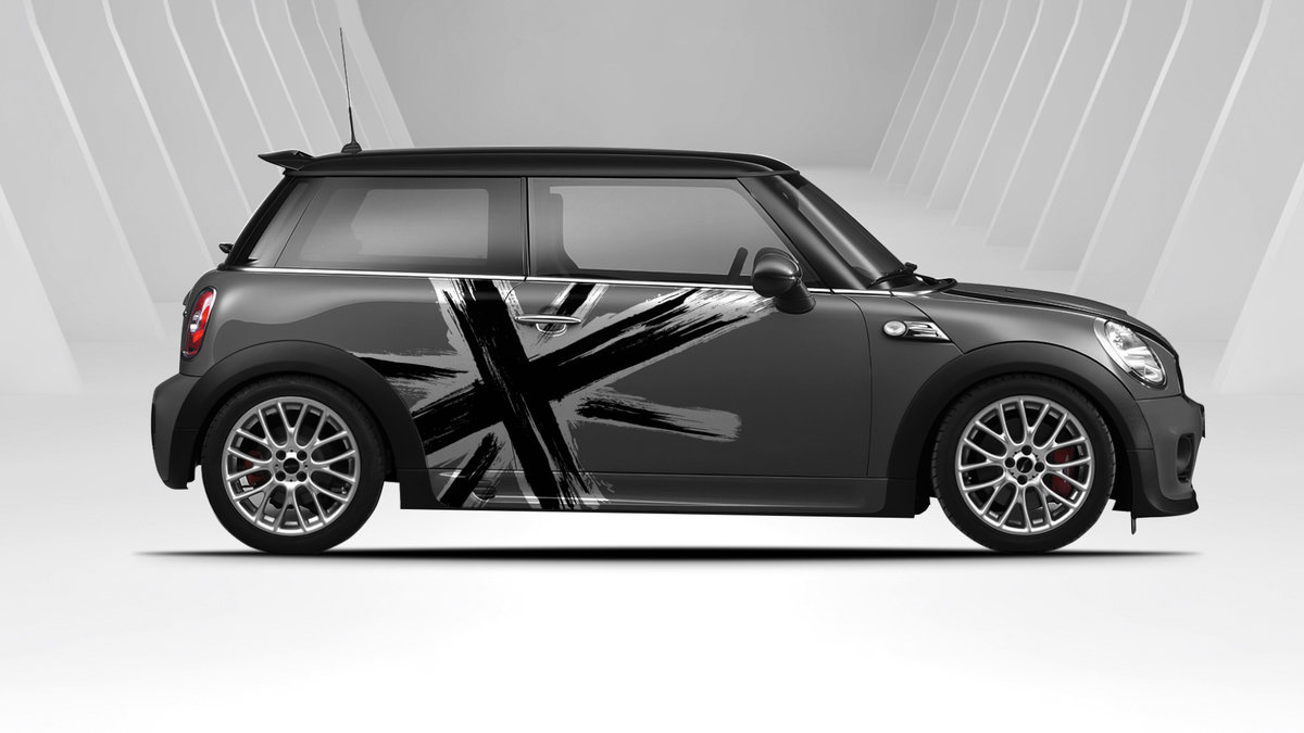 Mini Cooper - English Flag Design - cover