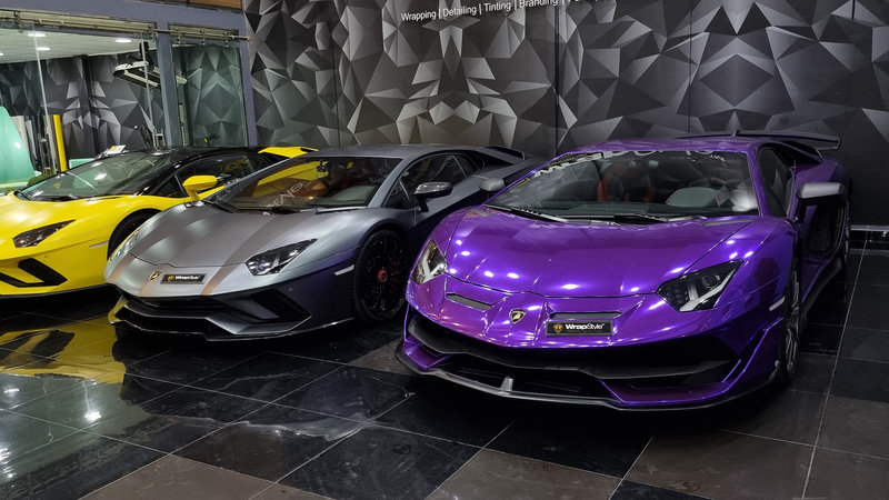 Lamborghini Aventador - Purple Wrap - img 3 small