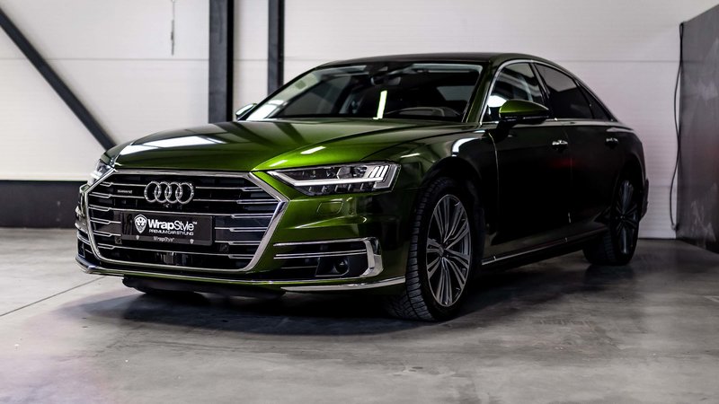 Audi A8 - Green Metallic Wrap