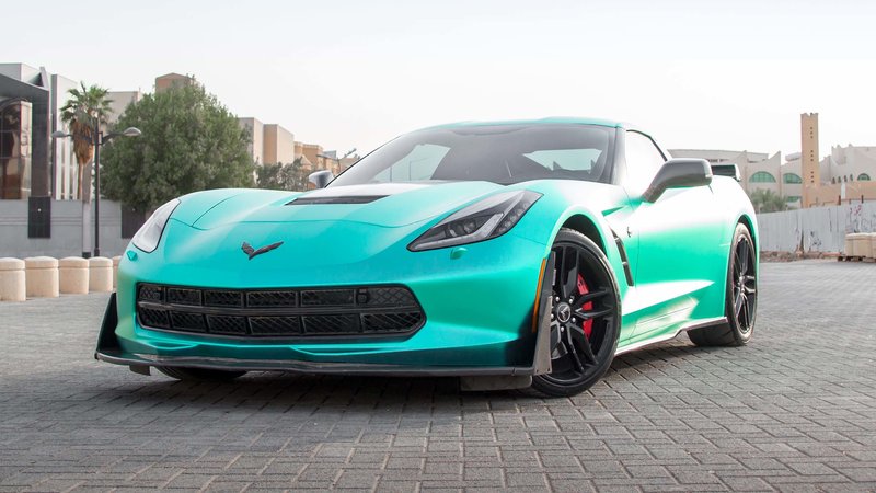 Chevrolet Corvette - Turquoise Dream Blue Wrap