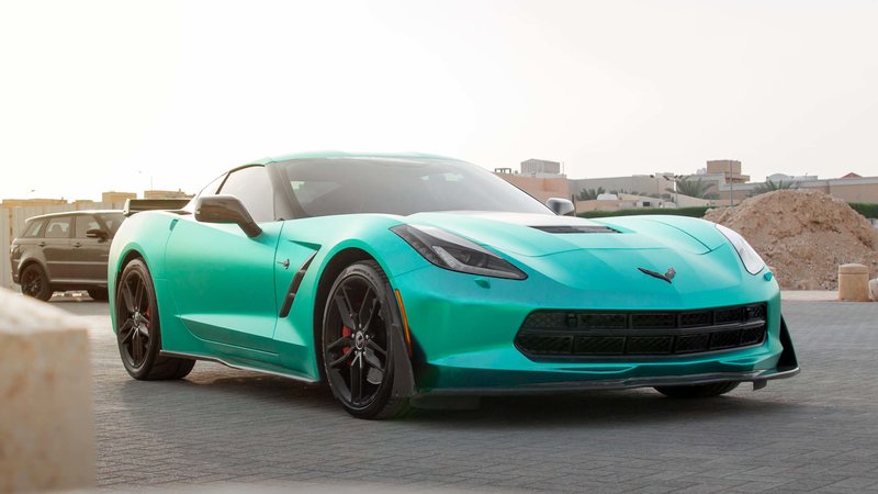 Chevrolet Corvette - Turquoise Dream Blue Wrap - img 3 small