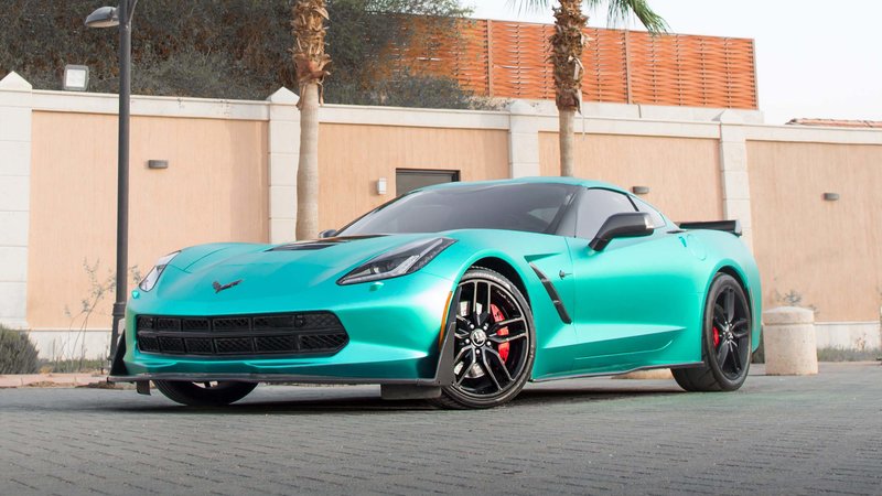 Chevrolet Corvette - Turquoise Dream Blue Wrap - img 5 small